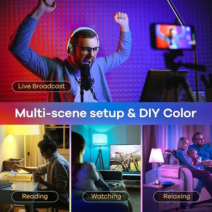 Linkind Matter Smart Light Bulbs 4 Pack Bundle with 3 Pack, Work with Apple Home, Siri, Alexa, Google Home, SmartThings