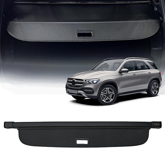 AUXKO Retractable Cargo Cover for 2026 2025 2024-2019 GLE 350 450 580 AMG 53 63S, Trunk Cover Luggage Security Cover for Benz GLE 2026 Shielding Shade Anti-Peeping Privacy Screen, Carbon Fiber