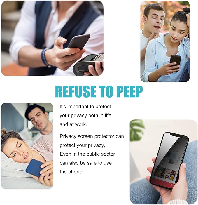 PEHAEL 2 Pack for iPhone 11 Pro Max/iPhone Xs Max Privacy Screen Protector Anti-Spy Tempered Glass Film 9H Hardness Easy Installation Bubble Free [6.5 inch]