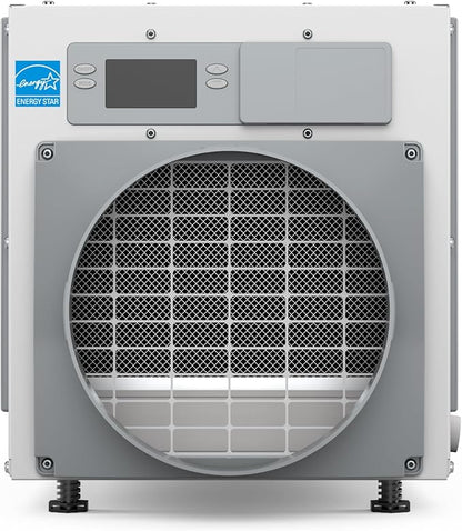 AprilAire E100 Pro 100-Pint Whole-House Dehumidifier + Model 76 Wall Mount Control, Commercial-Grade Dehumidifier for Basement, Crawlspace, or Whole House up to 5,500 sq. ft.