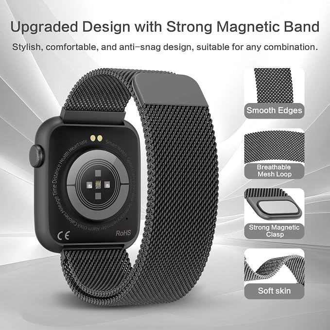 EarlySincere Smart Watch for Men 1.9" HD AMOLED AOD, DA GPT, AI Watch Face