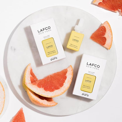 LAFCO New York Pura Smart Device Refill, White Grapefruit - Pack of 2 - Each Vial Delivers Up to 2 Weeks of Fragrance Life - Made in the USA