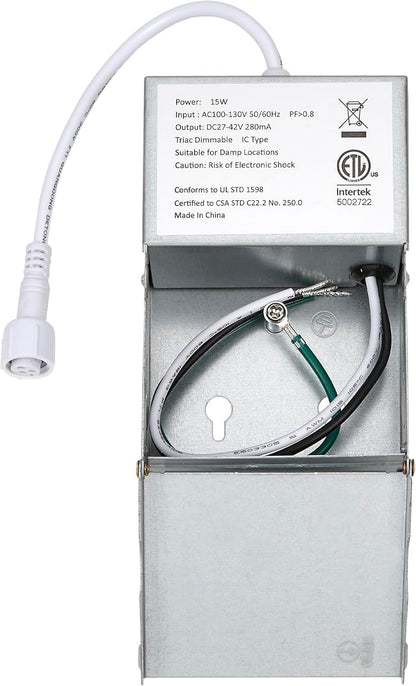 Maxxima 4 in. Ultra-Thin Recessed Anti-Glare LED Downlight, Canless IC Rated, 5 Color Temperature Selectable 2700K/3000K/3500K/4000K/5000K, Dimmable Square White/Black Trim, 90 CRI