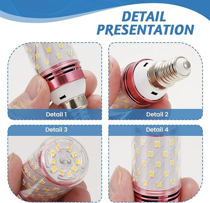10Pcs E14 LED Corn Bulb 12W Corn Bulb Replace Lamps Small Screw-in Smart Efficient Bulb Warm Light