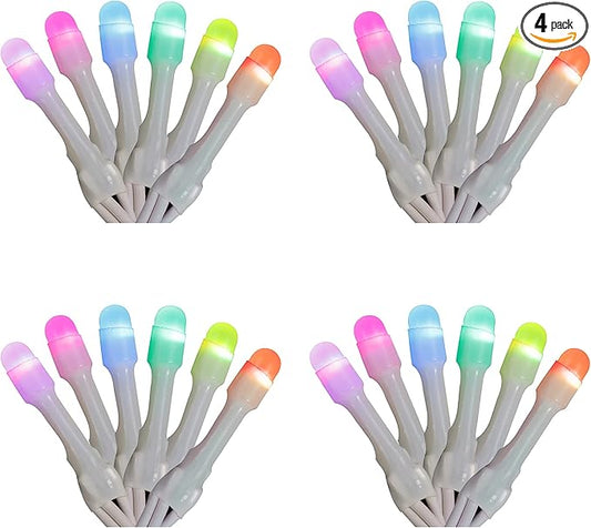 Home Heritage 4-Pack Lumations 7ft Christmas Holiday Party Lights — 50 RGB LED Icicle Lights — Twinkly Smart App Control