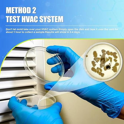 Mold Test Kit for Home,14 Simple Detection Tests,Test HVAC System,Home Surfaces, Indoor Air Quality Testing,DIY Mold Detector,Includes Detailed Mold Identification Guide,Black Mold Testing kit