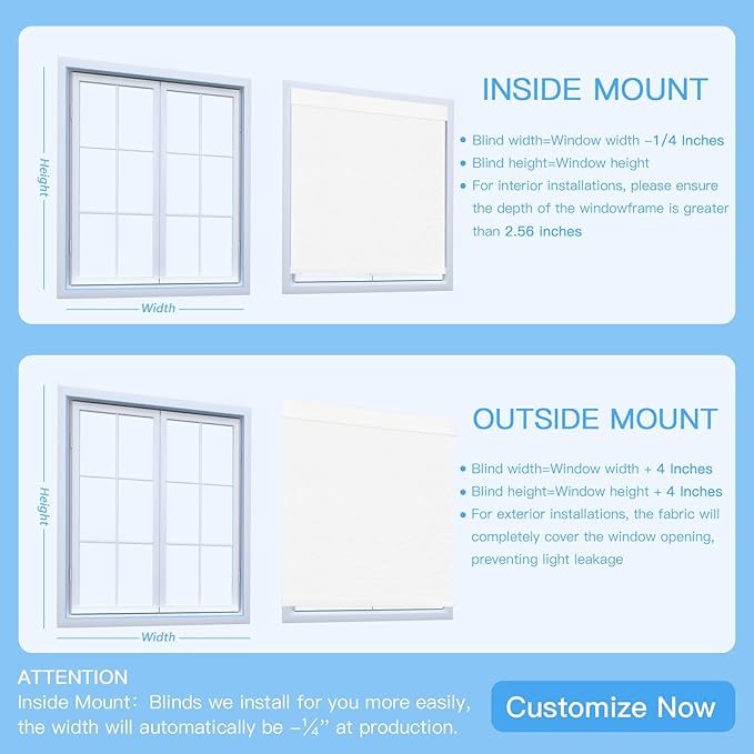 Motorized Roller Blinds with Remote, Cordless Automatic Smart Blackout Blinds, Motorized Roller Shades for Indoor Windows, Compatible with Alexa Google (Fabric White, 27" W x 72" H)