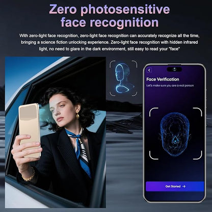 17PM Smartphone: Snapdragon 8 Gen 3, 12GB RAM + 512GB Storage, 7000mAh Battery, 6.99-inch Display, 68MP+108MP Camera, Android 15, 5G, Dual SIM - Superior OS Outperforms Competitors (Gold)