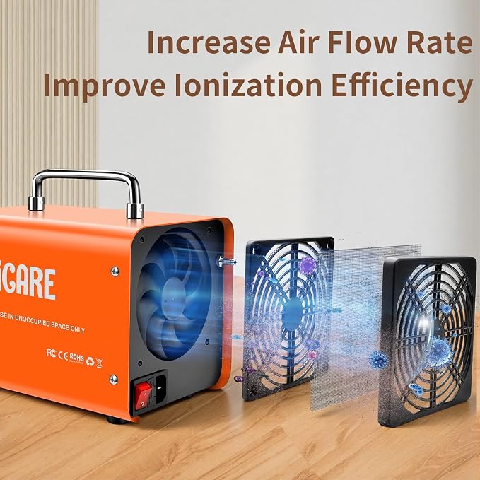 Ozone Generator 60000mg/h, High Capacity Digital Ozone Machine Odor Removal