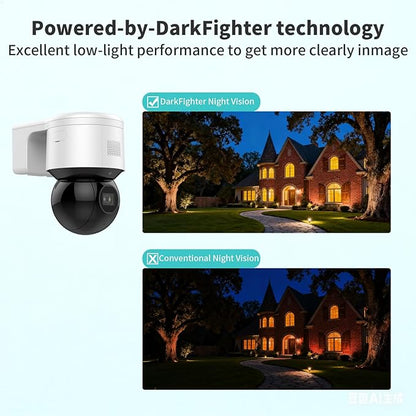DS-2DE3A404IWG-E/W 4MP Hik PoE Dome Mini PTZ Camera with 4X Zoom IR, Pan and tilt Ability, Excellent Low-Light Performance, IR Night Vision 50m, Audible and Visual Alarm, Support Upgrade