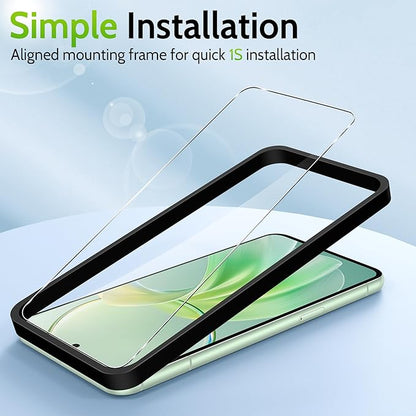 3 Pack for Google Pixel 9 Pro/Pixel 9 Screen Protector, Fingerprint Unlocking, 9H Hardness Tempered Glass High Definition Scratch and Shatterproof