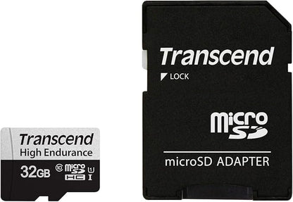 Transcend 32GB 350V(uSD Card), Micro SD, Memory Card, U1, Full HD, Up to 100MB/s, for Camera and Drones - TS32GUSD350V