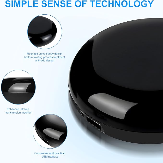 2022 WiFi All in One Control Hub,Remote Blaster,Universal Infrared Gateway,for Smart Life/Tuya Smart UFO Shape Remoter for TV,STB,Fan,DVD AC Alexa Google Home Compatible No Hub Required