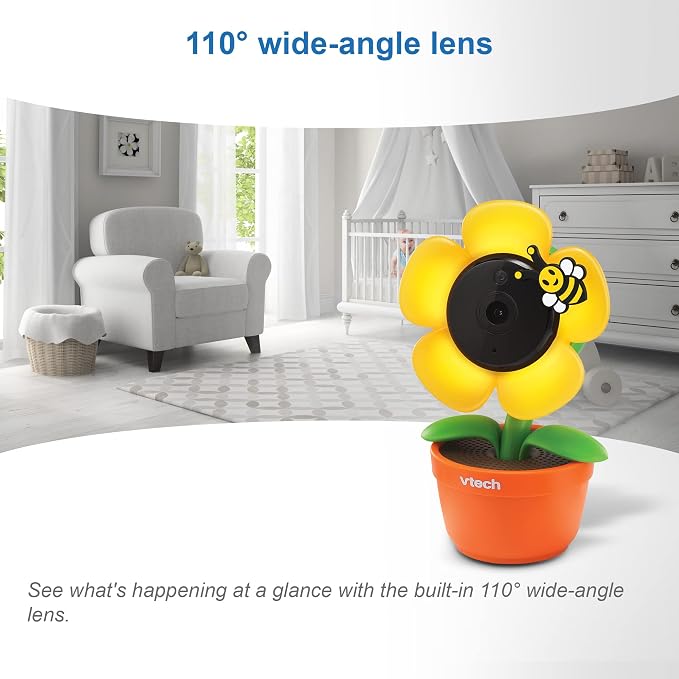 VTech RM9751 Yellow Daisy Smart Wi-Fi Baby Camera