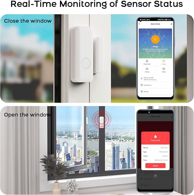 PGST Home Security System - 21-Piece WiFi Wireless Alarm Kit with App Control,Compatible with Alexa No Monthly Fees