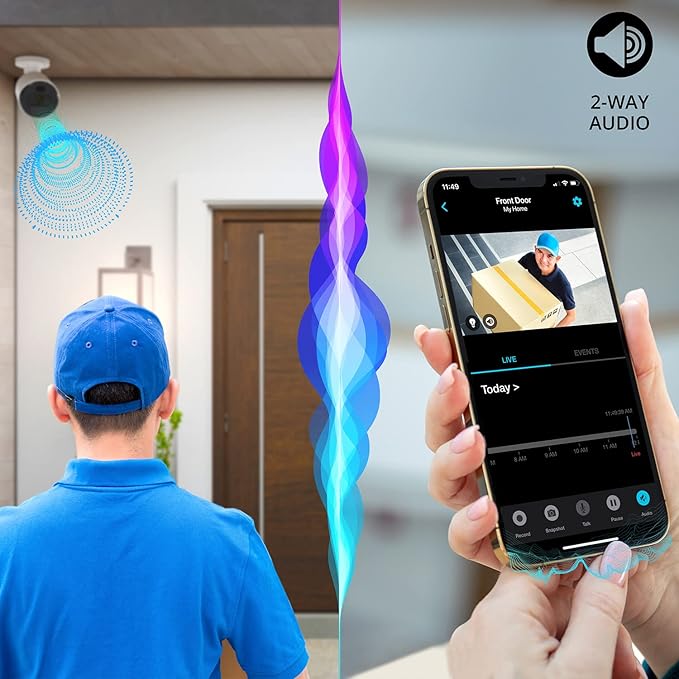 Night Owl Wi-Fi IP 4K HD Indoor/Outdoor Dual Spotlight Cameras with 2-Way Audio, Preset Voice Alerts and Built-in Camera Siren