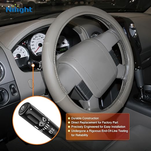 Nilight Turn Signal Switch Compatible with 2004 2005 Ford F150 Windshield Wiper Multifunction Combination Lever Switches