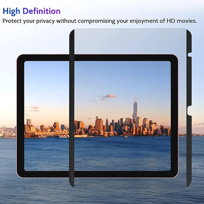 Peslv Magnetic Privacy Screen Protector for iPad 10th 2022 10.9" & iPad 11th A16 2025 11", Removable Anti Blue Light Glare Spy Private Filter, High Sensitive Bubble-Free Black Security Screen