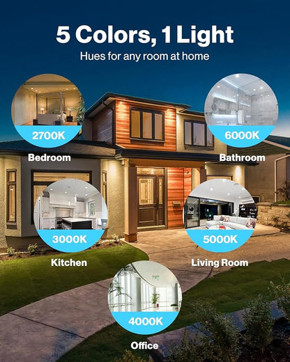 Sunco 12 Pack 3 Inch LED Recessed Lights, Ultra Thin Ceiling Lighting, 500 LM, 8W (50W Equivalent), Selectable C2700K/3000K/4000K/5000K/6000K, Dimmable, Wafer Thin, Canless with Junction Box