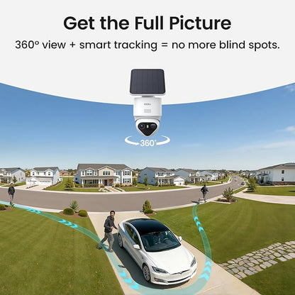 aosu T2 Ultra 4K Camera for Home Security, 2 Cam Kit,TrueColor Night Vision | No Subscription Needed, 4K UHD Truecolor Night Vision, Radar+PIR+AI Triple Detection, 32GB Local Storage Expandable up to 1TB