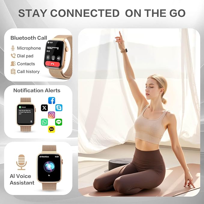 EarlySincere Smart Watch for Women 1.9" AMOLED AOD, DA GPT, AI Watch Face