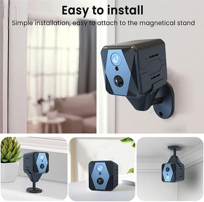 4K Spy Camera, True Wireless Hidden Camera, 2.4G WiFi Needed, Spy Cam Home, 30-Day Standby, Portable Cordless Security Camera with Cloud/SD Storage, Auto Night Vision, More Precise Motion Detection