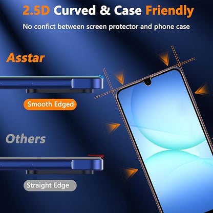 Asstar [2 Pack Privacy Screen Protector for Samsung Galaxy A17 5G, 9H Tempered Glass Privacy Samsung Galaxy A17 5G Privacy Screen Protector,Anti-Scratch Case Friendly Easy Install Accessories