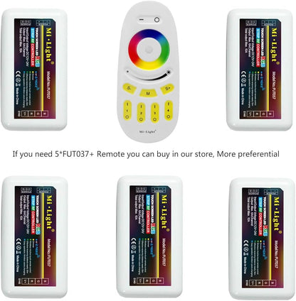 LED Strip Lights Controller 2.4G 4-Zone RGB RF Mi Light for RGB Strip Lights (FUT037)
