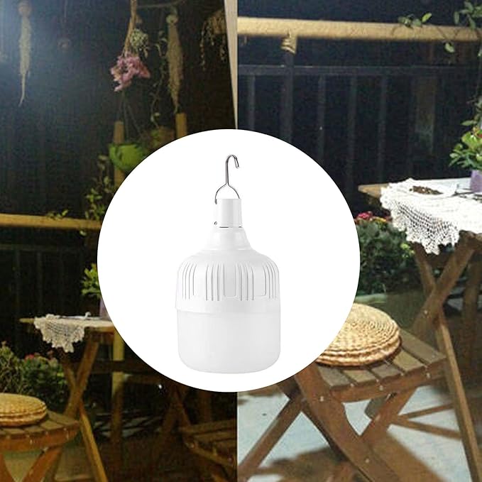 ZJchao Light Bulb, Smart Light Bulbs 80W 80mm LED with Rechargeable Design for Home Decoration and Bright Lighting