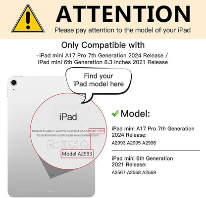 Magnetic 4 Way Privacy Screen for iPad Mini 7 A17 Pro 7th Generation/Mini 6 6th Gen (8.3-inch, 2024/2021),Removable iPad Anti Blue Light Glare Anti Fingerprint Screen Protector Privacy Filter