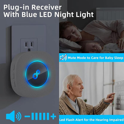 Caregiver Pager, Wireless SOS Call Button for Elderly at Home, Medical Life Alert System for Patients, Disabled, Nurses