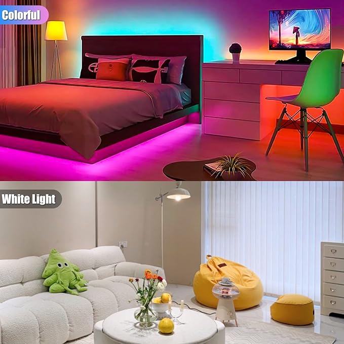 Bestview RGB Color Changing Light Bulbs with Remote Control, RGBW Warm White 5W E27 Screw Base,Mood Flood E26 Light Bulb-16 Color Choices for Home Party Bedroom (2 Pack)