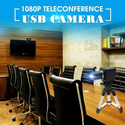 1080P USB Webcam with Zoom 5-50mm, Variable Focus, High Speed 100fps, UVC USB2.0 for PC & Industrial Video