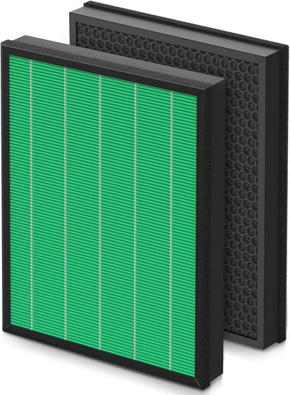 400/400S Replacement Filter for Coway AIRMEGA Max2 400 400S 400(G) 400S(G) Air Purifier, Max2 Green HEPA and Active Carbon Filter Set, AP-2015-FP, 1 Set