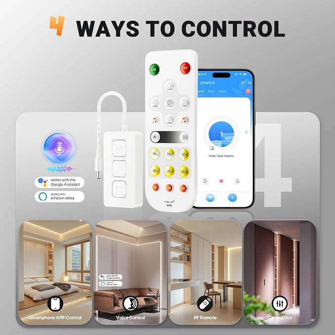LEDENET Single Color LED Dimmer Controller, Smart WiFi Bluetooth Music Sync