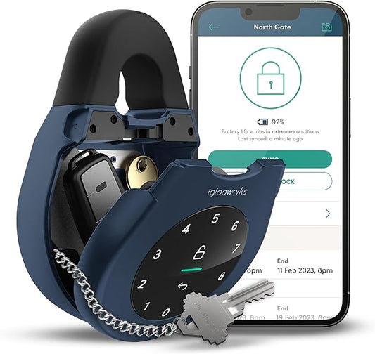 igloohome Keybox 3E Smart Lock Box – Large Key Safe w/Airbnb Sync (iOS/Android) – Remotely Generate Bluetooth-Keys & Pin Codes Without Internet