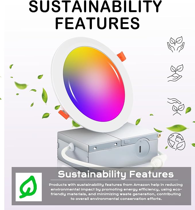 CLOUDY BAY [4 Pack] 4inch Smart WiFi LED Recessed Lights,RGBCW Color Changing Recessed Lighting,Compatible with Alexa and Google Home Assistant,No Hub Required,10W 2700K-6500K,CRI90+ Wet Location