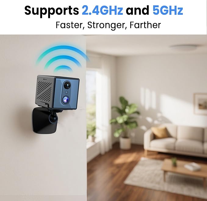 realhide 2026 Upgraded 5GHz WiFi 4K Spy Camera, Mini Hidden Camera with Long Battery Life, Night Vision, Motion Detection, Free Cloud Storage, Wireless Indoor Nanny Cam for Home Security