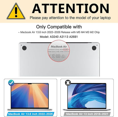 FILMEXT MacBook Air M2 13.6-inch Screen Protector, Privacy Shield, 2022 Release (A2681), Polyethylene Terephthalate, 1 Piece