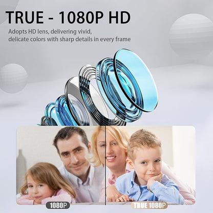 Mini WiFi Camera, Wireless Camera, Nanny Cam for Home, Indoor Security Camera, | True 1080P HD，Bluetooth Fast Pairing | Works with/Without WiFi for Baby/Pet/Nanny Monitoring