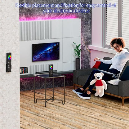 RC01RF Wireless 2.4G RF 4 Zone Single Color Wall Mounted & Mobile Smart Remote Powered by 2XAAA Batteries 3V Work with C01W C01Z C01RF Controller