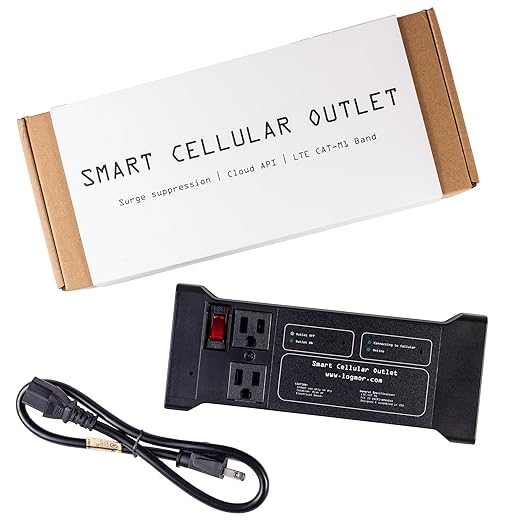 Cellular Smart Plug 4G LTE No WiFi Needed with API Remote Control