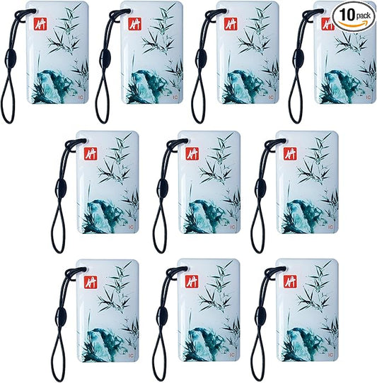 Keyless Entry IC Card RFID Key for Unlocking the Smart Door Lock, 13.56Mhz Contactless Smart Lock Unlocking Key Fobs Suitable for Schools, Hotels, TTLock/Smart Life for Smart Deadbolt Key -10pcs