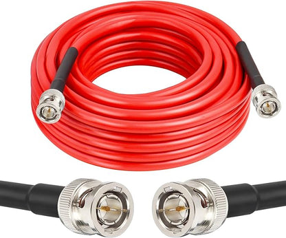 XRDS-RF 12G SDI Cable 25FT, 3G/6G/12G 75ohm RG6 BNC Cable Supports HD-SDI/3G/6G-SDI/4K for Video Security Camera Converter