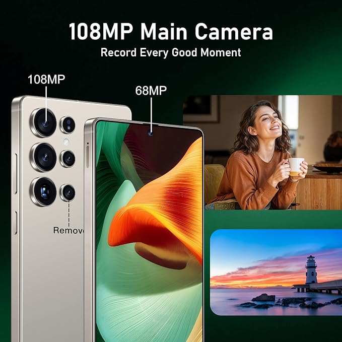 I25 Ultra: 6.99" FHD+ Android 14 Smartphone | 12GB+512GB | 108MP+68MP Camera | 7000mAh Battery | Built-in Stylus Pen | Blazing Fast Performance (Titanium Gray)