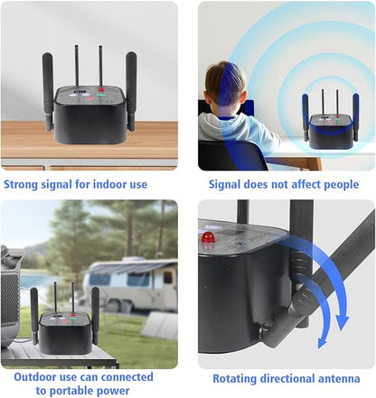 Dog Wireless Fence Pet 2026 Newest Intelligent Electric Containment System, Low Battery AI Smart Alarm Dog Out of Range Reminder, Display Receiver Battery Level, Waterproof Rechargeable Dog Fence