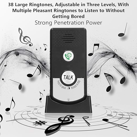 2-Way Wireless Intercom Doorbell System 1000m (3280ft) Super Long Range Intercom System Indoor Outdoor for House Office Room to Room Communication