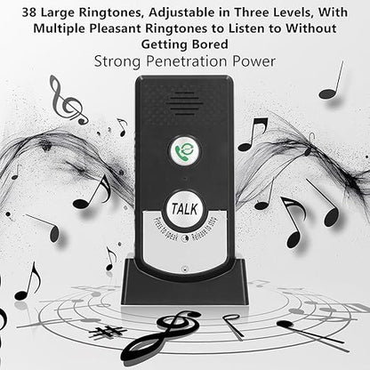 2-Way Wireless Intercom Doorbell System 1000m (3280ft) Super Long Range Intercom System Indoor Outdoor for House Office Room to Room Communication