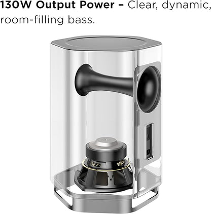 TCL Z100 Wireless Immersive 3D Home Theater Subwoofer QM6K, QM7K, QM8K, QM9K & X11L | Dolby Atmos Deep-Bass, Room-Filling Sound | Flexible Placement & Modern Design | Latest Model