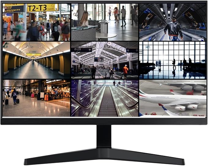 Real HD Security Camera Monitor Screen, 22 Inch 1080P Thin LED PC Monitor with HDMI VGA Built in Speaker Compatible with CCTV Security DVR NVR, Not Support Bluetooth and WiFi